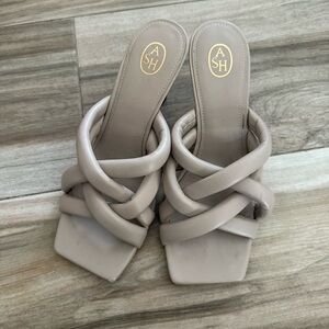 Ash Women's Taupe Heeled Sandals